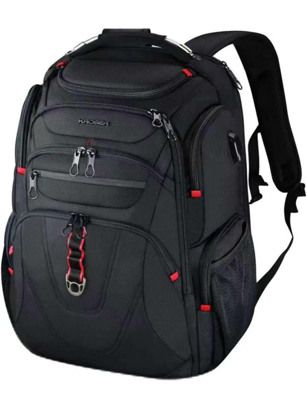 Water-Repellent Travel Laptop Backpack 17.3” with RFID & USB Port - XL College
